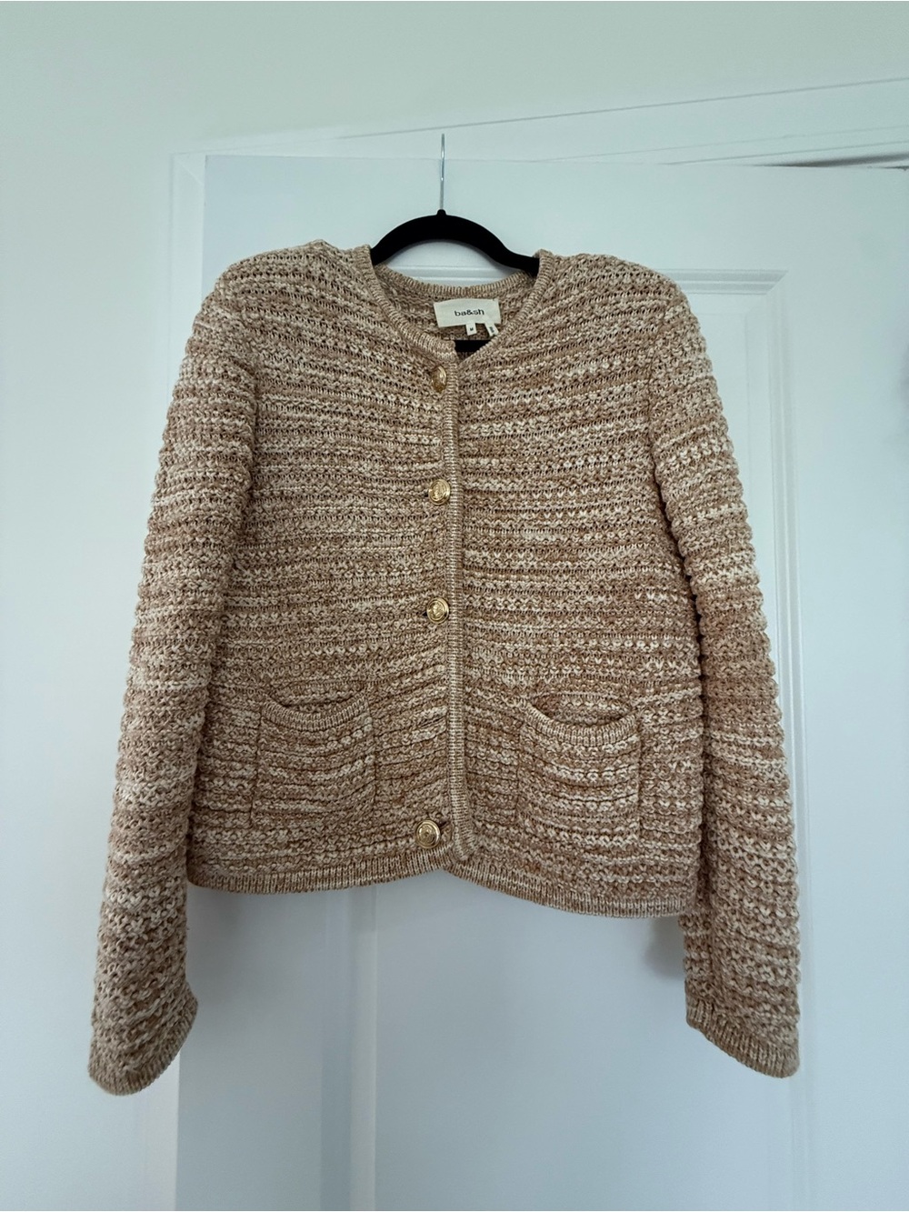 ba&sh Guspa cardigan in beige